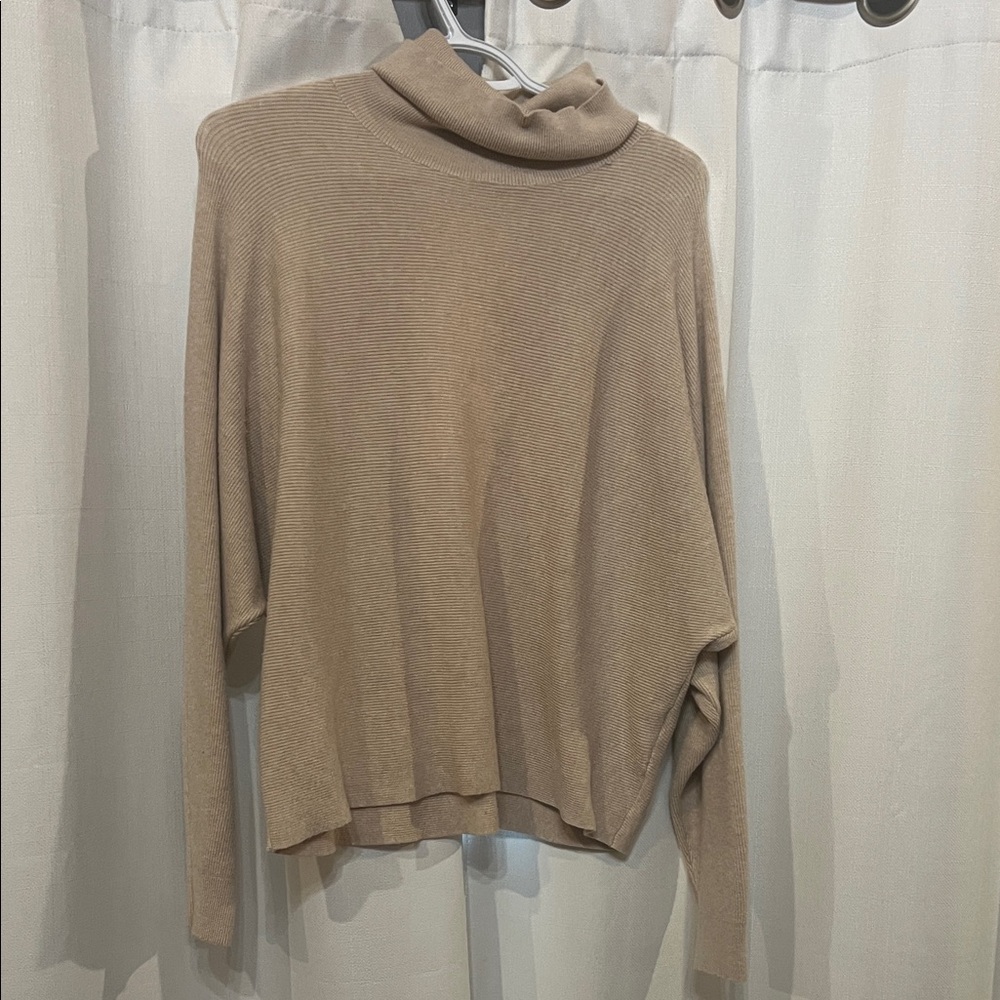 Cozy Tan Women's batwing style Sweater